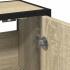 Armario con espejo de baño madera roble sonoma 65x20x60