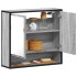 Armario con espejo de baño madera gris sonoma 65x20x60