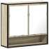 Armario con espejo de baño madera roble sonoma 65x20x60