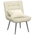 Sillón de relax terciopelo crema 64x74x84