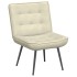 Sillón de relax terciopelo crema 64x74x84
