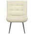 Sillón de relax terciopelo crema 64x74x84