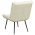 Sillón de relax terciopelo crema 64x74x84