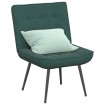 Sillón de relax terciopelo verde oscuro 64x74x84 cm