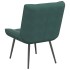 Sillón de relax terciopelo verde oscuro 64x74x84