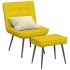 Sillón de relax con taburete terciopelo