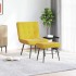 Sillón de relax con taburete terciopelo