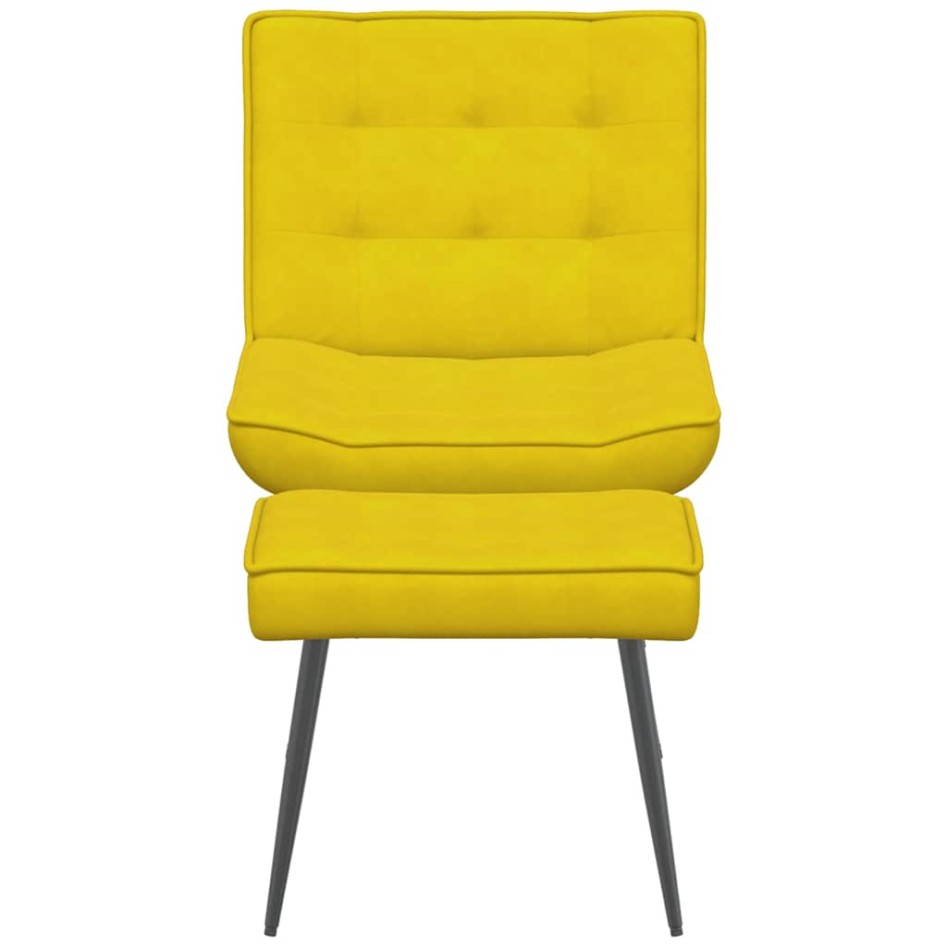 Sillón de relax con taburete terciopelo