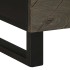 Mesita de noche de madera maciza de mango negra 40x33x46