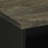 Mesilla de noche negra 50x33x62 cm madera maciza