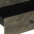 Mesilla de noche negra 50x33x62 cm madera maciza