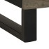 Mesilla de noche negra 50x33x62 cm madera maciza