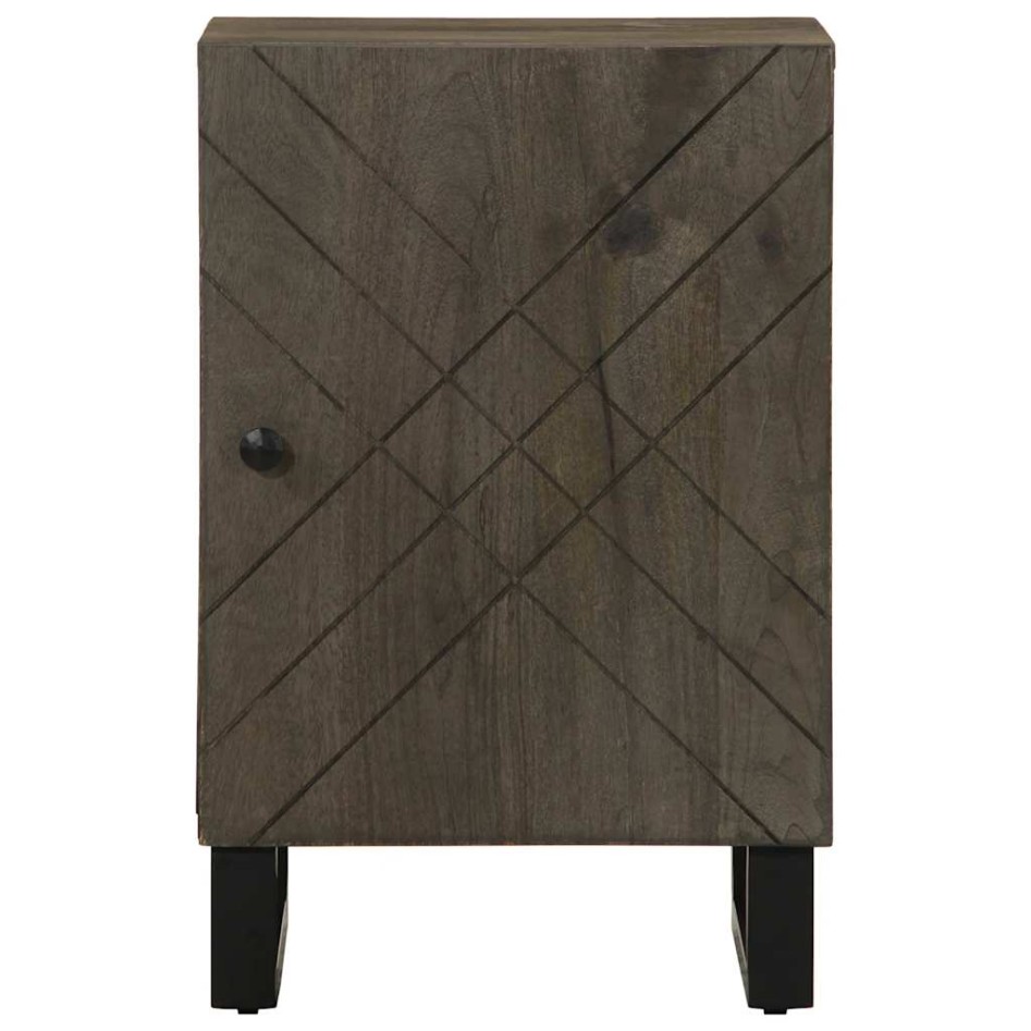 Mueble de baño de madera maciza de mango negro 38x33x58