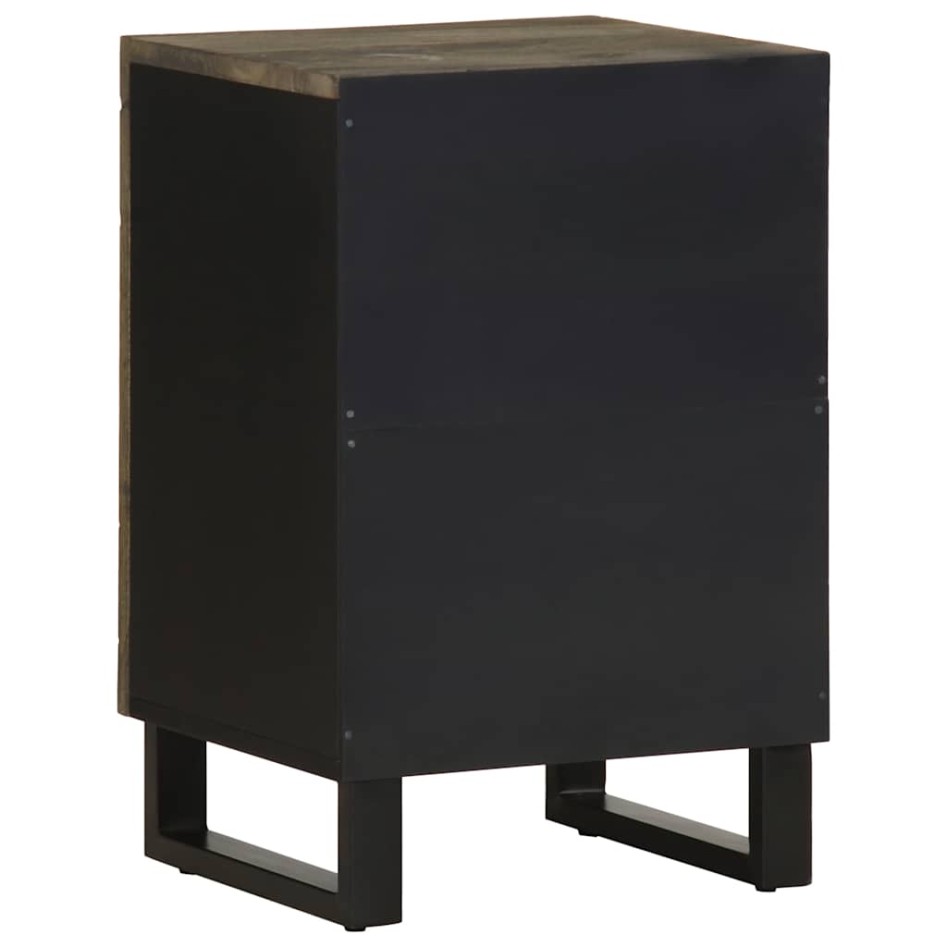 Mueble de baño de madera maciza de mango negro 38x33x58