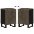 Mueble de baño de madera maciza de mango negro 38x33x58