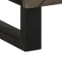 Mueble de baño de madera maciza de mango negro 38x33x58
