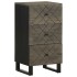 Aparador negro 40x33x75 cm madera maciza
