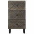 Aparador negro 40x33x75 cm madera maciza