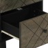 Aparador negro 40x33x75 cm madera maciza