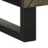 Aparador negro 40x33x75 cm madera maciza