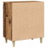 Aparador de madera contrachapada envejecida 60x35x70