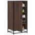 Zapatero madera contrachapada roble marrón 48x38x97,5
