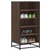 Zapatero madera contrachapada roble marrón 48x38x97,5 cm