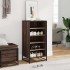 Zapatero madera contrachapada roble marrón 48x38x97,5