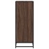 Zapatero madera contrachapada roble marrón 48x38x97,5