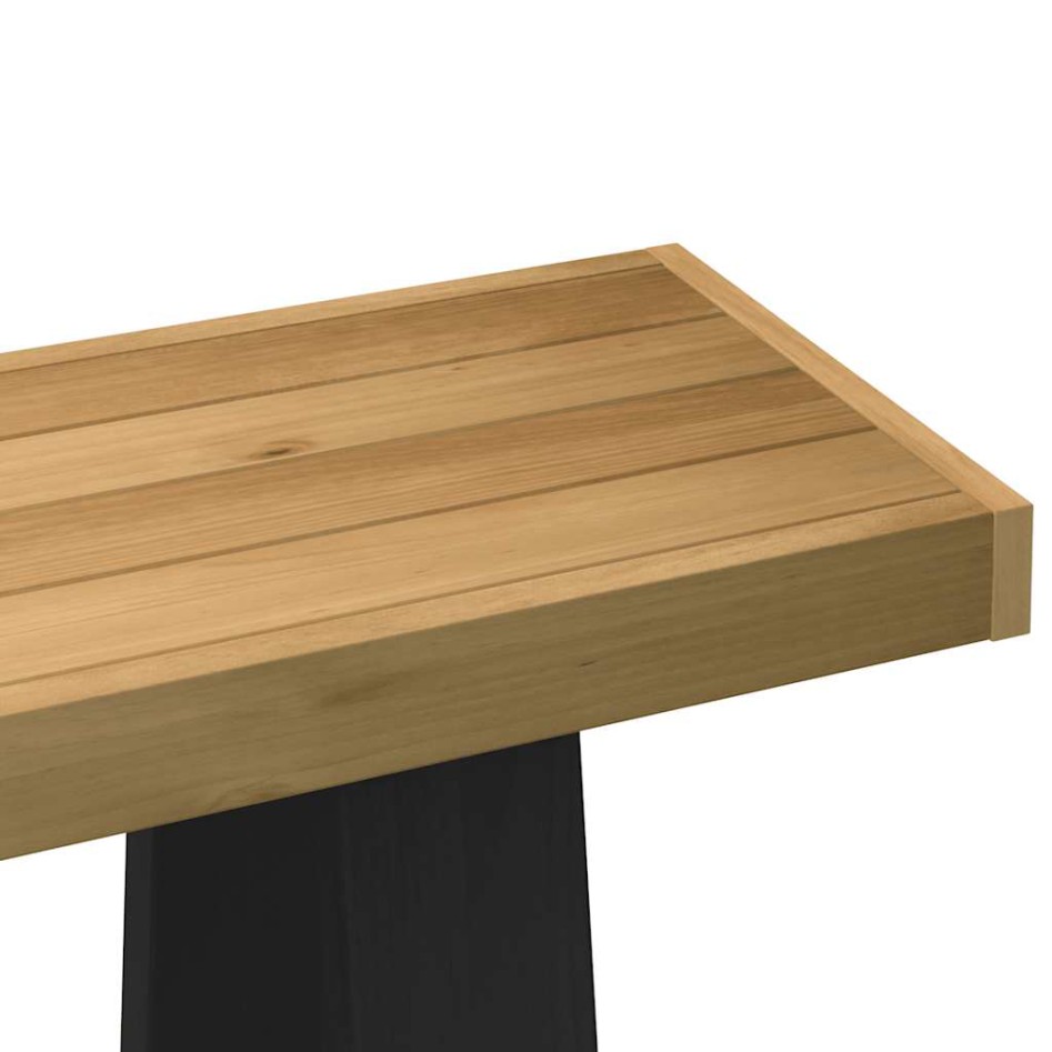 Mesa consola NOAIN patas en A madera maciza pino 120x30x75