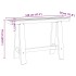 Mesa consola NOAIN patas en A madera maciza pino 120x30x75