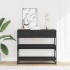 Mesa consola de madera contrachapada negro 90x35x80