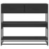 Mesa consola de madera contrachapada negro 90x35x80
