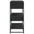Mesa consola de madera contrachapada negro 90x35x80