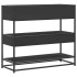 Mesa consola de madera contrachapada negro 90x35x80
