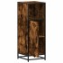 Armario baño madera contrachapada roble ahumado 35x37,5x100