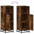 Armario baño madera contrachapada roble ahumado 35x37,5x100