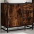 Mueble de baño para lavabo roble ahumado 65x33x60