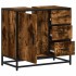 Mueble de baño para lavabo roble ahumado 65x33x60