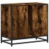 Mueble de baño para lavabo roble ahumado 65x33x60