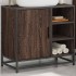 Mueble de lavabo madera de ingeniería roble marrón 65x33x60