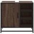Mueble de lavabo madera de ingeniería roble marrón 65x33x60