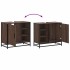 Mueble de lavabo madera de ingeniería roble marrón 65x33x60