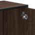 Mueble de lavabo madera de ingeniería roble marrón 65x33x60