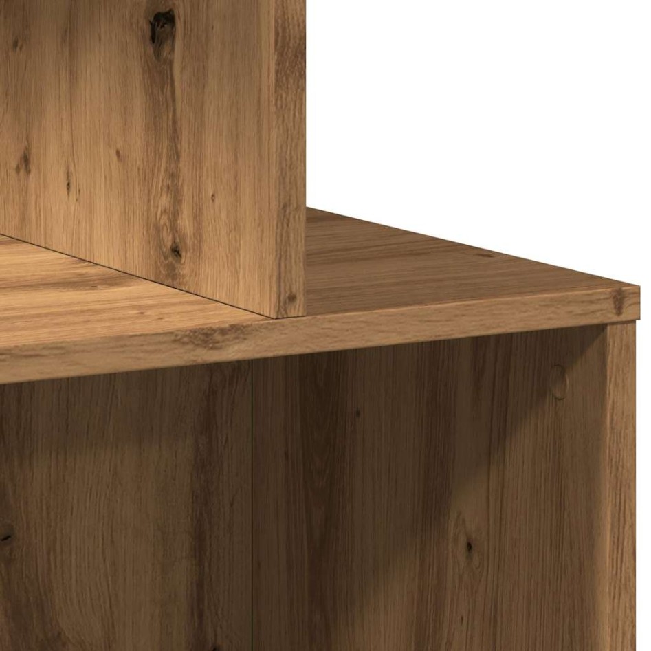 Mesitas de noche 2 uds madera roble artisan 35x35x55