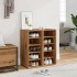 Muebles zapateros 2 uds madera roble artisan 32x35x70