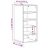 Muebles zapateros 2 uds madera roble artisan 32x35x70