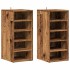 Muebles zapateros 2 uds madera ingeniería envejecida