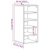 Muebles zapateros 2 uds madera ingeniería envejecida