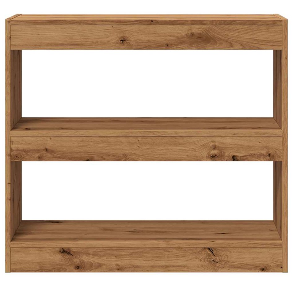Estantería/divisor de espacios roble artisan 80x30x72